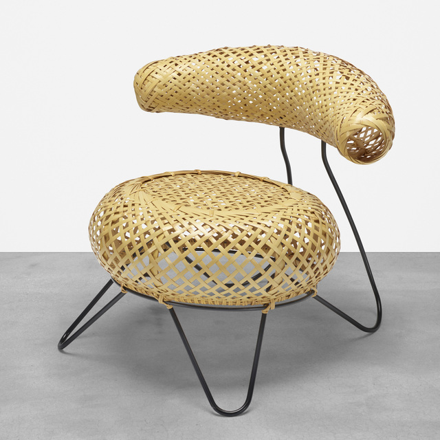 Isamu Noguchi, ‘Bamboo Basket Chair’, 1950, Design/Decorative Art, Shioju wood, bamboo, iron, Rago/Wright