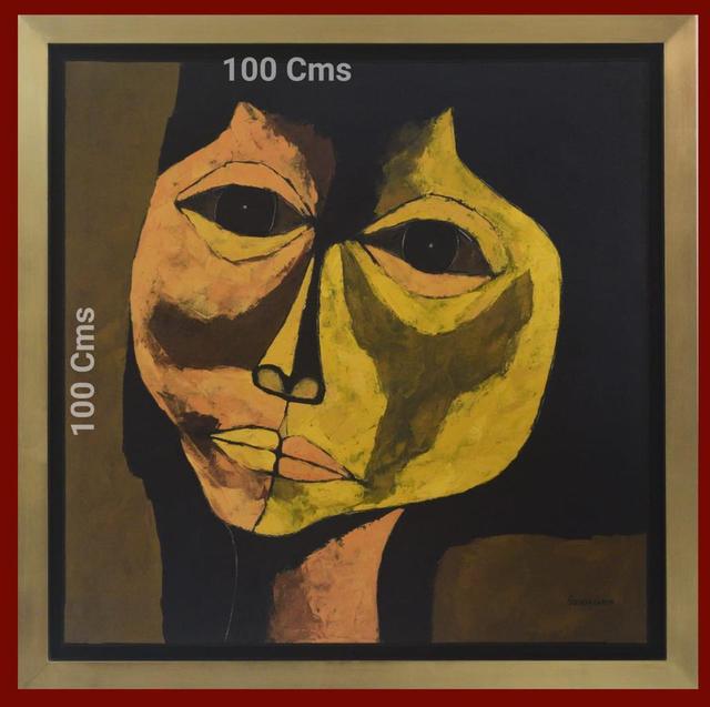 Oswaldo Guayasamín, ‘Head’, 1970, Painting, Oil on Canvas, Galería Duque Arango