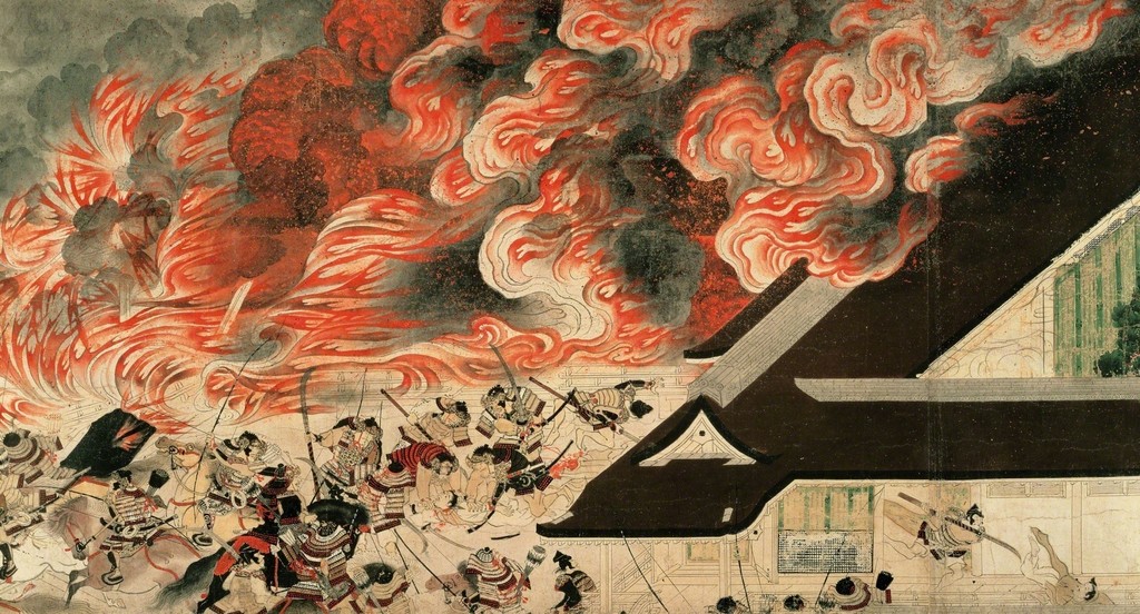 Japan, Kamakura period Section of Night Attack on the Sanjo Palace