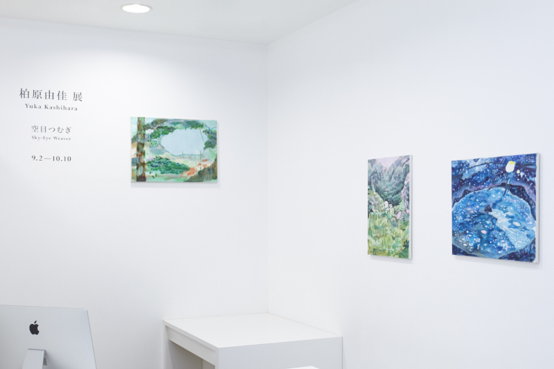 Installation view from "Sky-Eye Weaver" 8/ ART GALLERY/ Tomio Koyama Gallery, 2016 ©Yuka Kashihara, photo by Kenji Takahashi Installation view from "Sky-Eye Weaver" 8/ ART GALLERY/ Tomio Koyama Gallery, 2016 ©Yuka Kashihara, photo by Kenji Takahashi