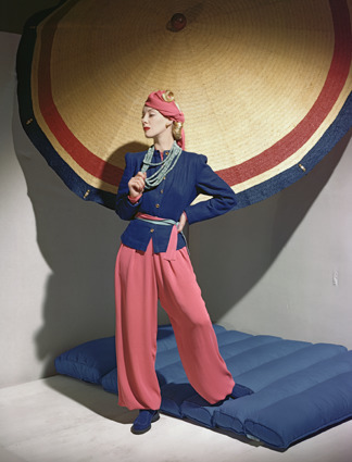 Horst P. Horst, ‘Helen Bennet, Ensemble by Bergdorf Goodman, Jewellery by Olga Tritt’, 1939, Bernheimer Fine Art