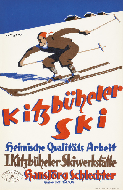 Alfons Walde, ‘Poster “Kitzbüheler Ski”’, Galerie Bei Der Albertina Zetter
