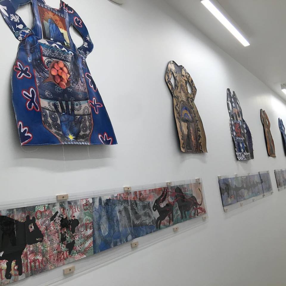 Janet Taylor Pickett cut-out Dresses with Cuban artist Ibrahim Miranda's "Invisible Garden, Insular Night" mixed-media works on maps of Cuba. These two artists live each other's art & they really look amazing together. Janet Taylor Pickett cut-out Dresses with Cuban artist Ibrahim Miranda's "Invisible Garden, Insular Night" mixed-media works on maps of Cuba. These two artists live each other's art & they really look amazing together.