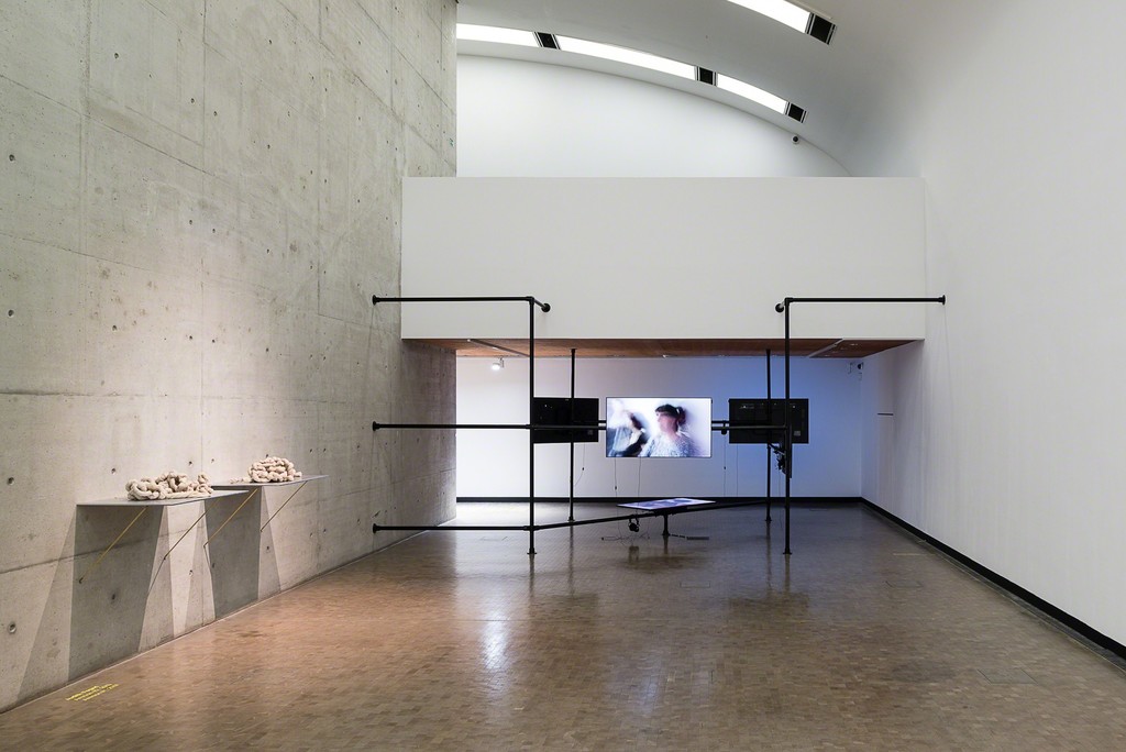 Installation view: The Promise of Total Automation, Kunsthalle Wien 2016, Photo: Jorit Aust: Judith Fegerl, Amnion, #01 (Detail), 2007, Courtesy Galerie Hubert Winter, Wien; Melanie Gilligan, The Common Sense, 2015, Courtesy the artist and Galerie Max Mayer, Düsseldorf Installation view: The Promise of Total Automation, Kunsthalle Wien 2016, Photo: Jorit Aust: Judith Fegerl, Amnion, #01 (Detail), 2007, Courtesy Galerie Hubert Winter, Wien; Melanie Gilligan, The Common Sense, 2015, Courtesy the artist and Galerie Max Mayer, Düsseldorf