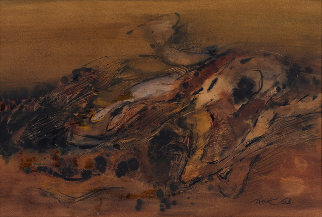 Mak Kum Siew, ‘Untitled (Abstract)’, 1963, Painting, Watercolour and ink on paper, 33 Auction