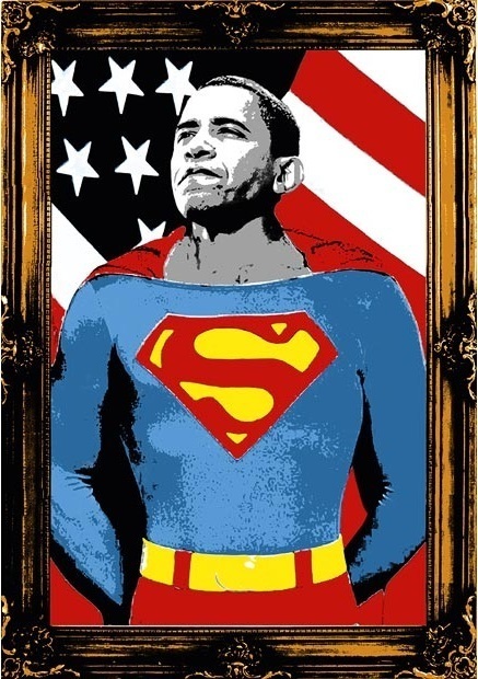 Mr. Brainwash, ‘OBAMA SUPERMAN (GOLD)’, 2008, Marcel Katz Art