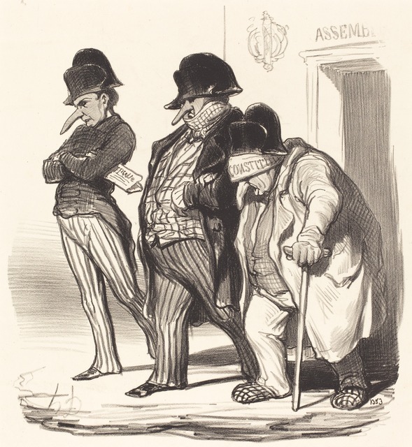 Honoré Daumier, ‘Les Journaux Napoléoniens sortant de l'Assemblée Nationale...’, 1848, National Gallery of Art, Washington, D.C.
