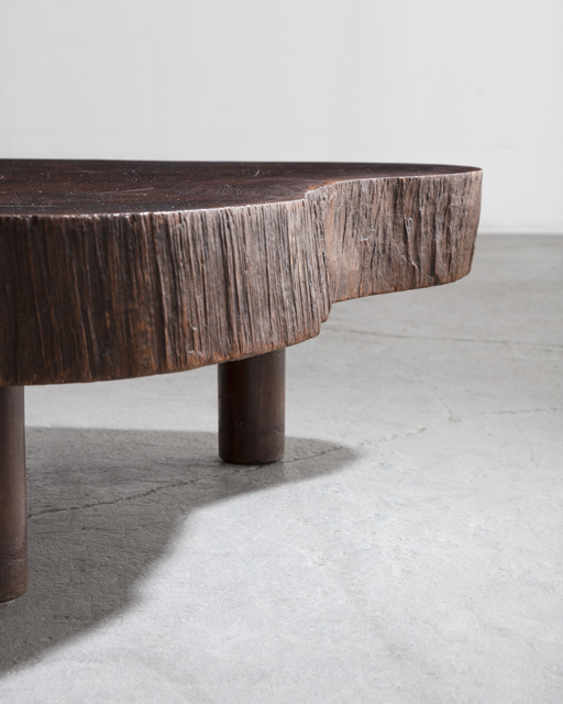 Joaquim Tenreiro Solid Tree Trunk Coffee Table Made Of A Thick