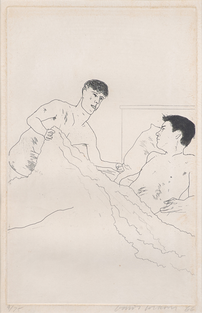 David Hockney, ‘According to Prescription of Ancient Magicians from Illustrations for Fourteen Poems from C.P. Cavafy’, 1966, Rago