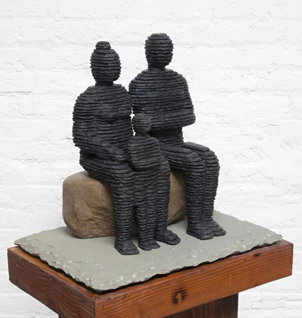 Boaz Vaadia, ‘Family 1’, 2017, Sculpture, Bronze, Boulder, and Bluestone, Zemack Contemporary Art