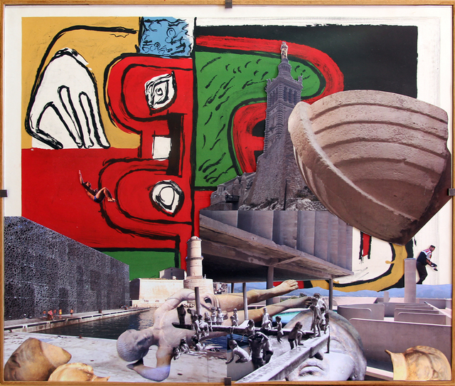 Cristian Chironi, ‘My house is a Le Corbusier (Unité d'habitation_travel)’, 2016, Mixed Media, Collage su opere riprodotte di Le Corbusier, stampa su carta, colla spray 3M,, Ex elettrofonica