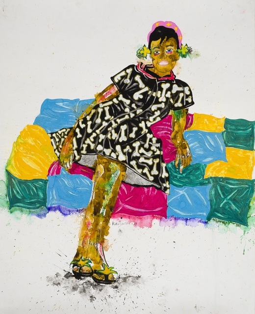Kura Shomali, ‘Sans titre’, 2018, Painting, Gouache on painting, Magnin-A