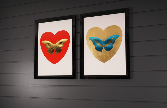 Damien Hirst, ‘I Love You, Butterfly, Red & Gold’, 2015, Print, Silkscreen, Gold Leaf, Foil Block, Arton Contemporary