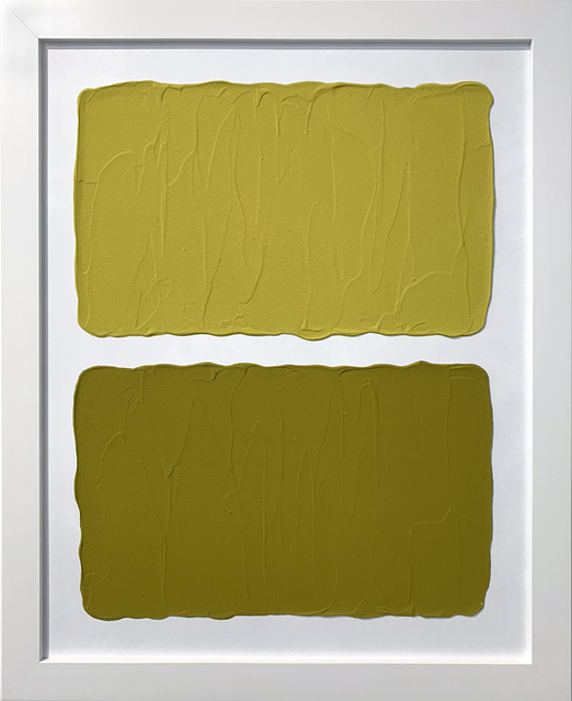 Laura Hapka, ‘Flaxen Hotcakes’, 2020, Mixed Media, Acrylic on mat board, Themes+Projects