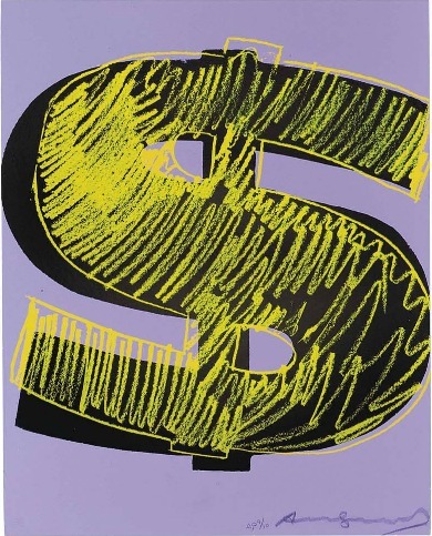 Andy Warhol, ‘$ (1)’, 1982, Print, Unique screenprint on Lenox Museum Board, Coskun Fine Art