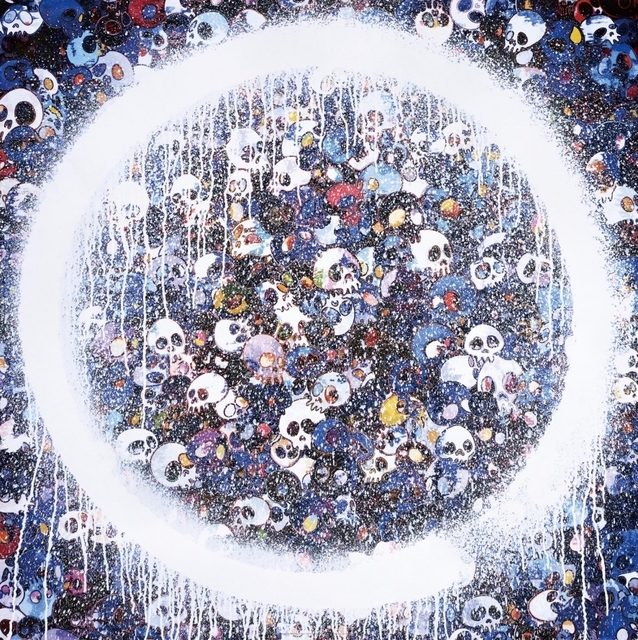 Takashi Murakami, ‘Enso: Memento Mori Red on Blue’, 2016, Print, Offset print, Vogtle Contemporary