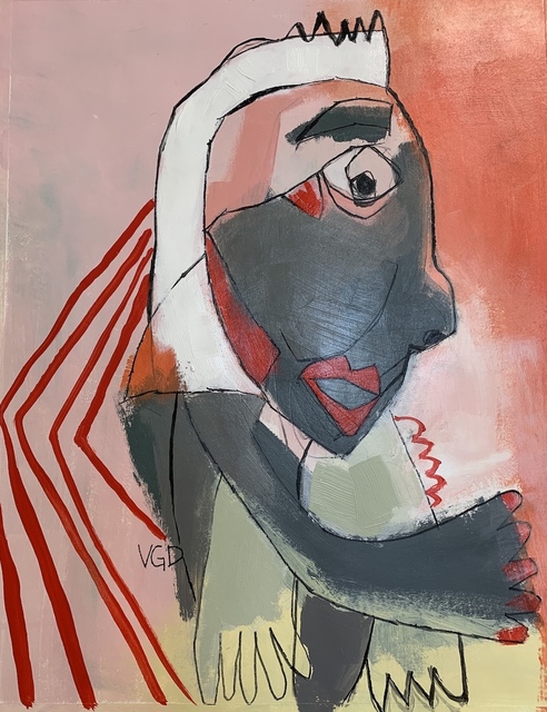 Vikki Drummond, ‘MOTHER QUEEN OF HEARTS I’, 2020, Painting, Acrylic on paper, ARTE funktional
