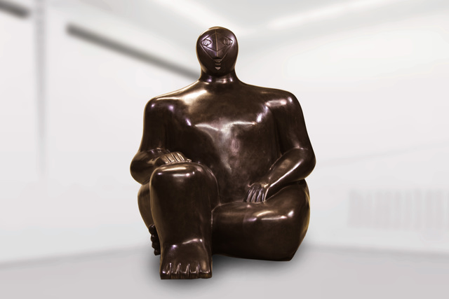 Pavel Quoytcheff, ‘Seated Woman With Folded Leg’, 1993, Snow Pearl Art Gallery