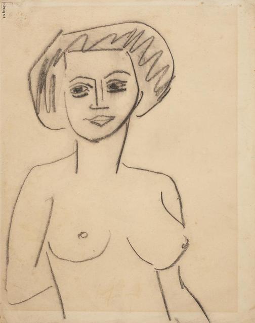 Ernst Ludwig Kirchner, ‘Atelierszene (Recto) - Weiblicher Akt (Verso)’, 1908/1910, Itineris
