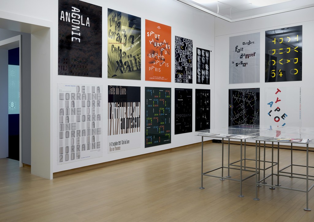 Philippe Apeloig: Using Type. Installation view. Photo: Gert-Jan van Rooij Philippe Apeloig: Using Type. Installation view. Photo: Gert-Jan van Rooij