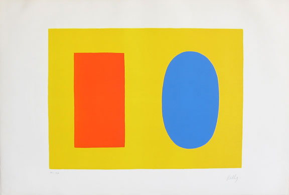 Image result for ellsworth kelly Orange Blue 1 (1964-65)