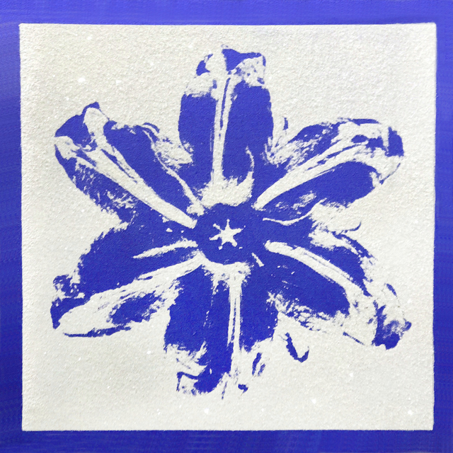Rubem Robierb, ‘Power Flower - Blue on White ’, 2018, Taglialatella Galleries