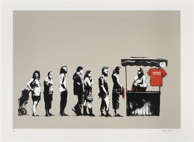Banksy, ‘Festival/Destroy Capitalism (unsigned)’, 2006, Print, Screenprint on paper,, Robin Rile Fine Art