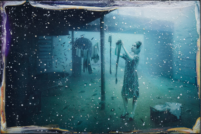 Andreas Franke, ‘Mrs. Smith (The Sinking World–Vandenberg Project)’, 2011, Mixed Media, Photographic print mounted on dibond behind acrylic with ocean patina, Rosenbaum Contemporary