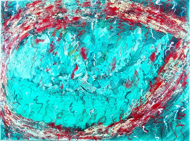 Vikash Jha, ‘Inception #1’, 2018, Painting, Acrylic, oil pastel and mixed media on canvas, MvVO ART
