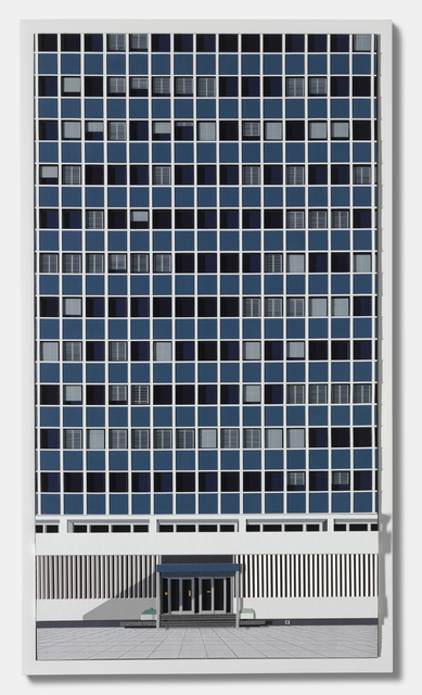 Lucy Williams, ‘Bis Heute’, 2011, Mixed Media, Paper, acrylic paint, Perspex, ABS plastic strip, balsa wood, Pantone Letratint Color/Tint Overlay film, cast Jesmonite panel on board, Berggruen Gallery