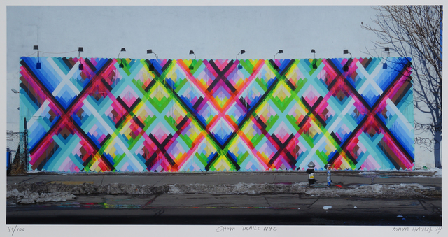 Maya Hayuk, ‘Chem Trails (Bowery Wall) NYC’, 2014, Roseberys
