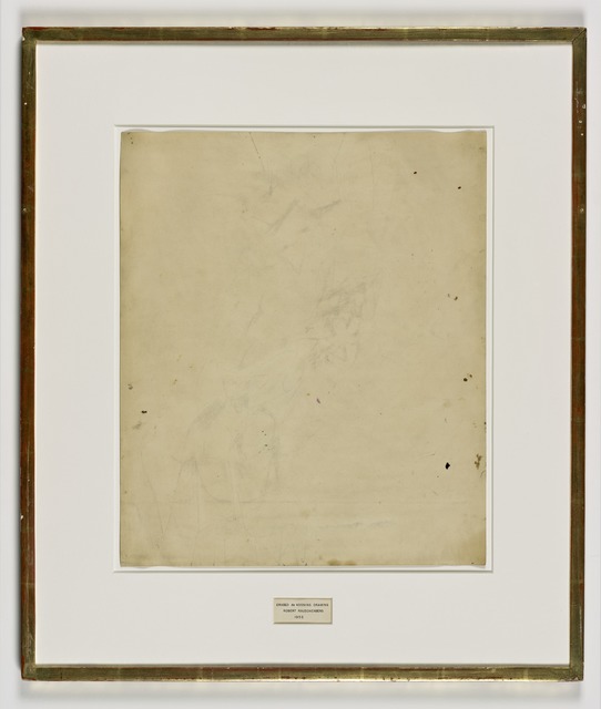 Robert Rauschenberg, ‘Erased de Kooning Drawing’, 1953, San Francisco Museum of Modern Art (SFMOMA)