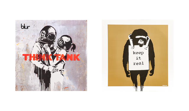 Banksy, ‘Think Tank LP album, 2003 and Keep it Real (Gold) LP album, 2008’, 2003/2008, Rago/Wright
