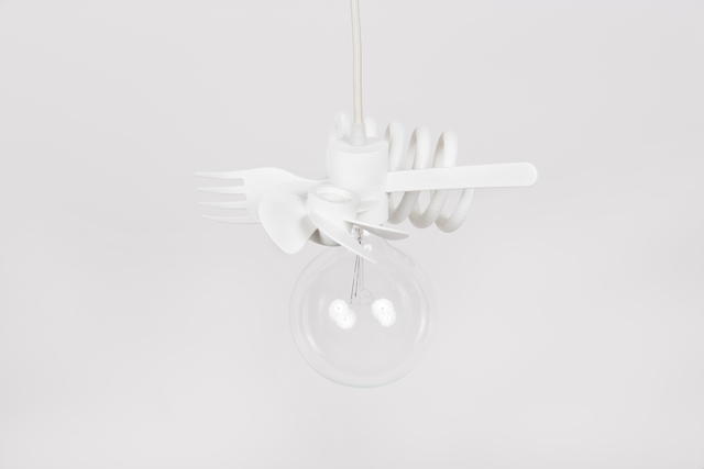 Emmett Moore, ‘Prop Pendant’, 2015, Design/Decorative Art, Nylon, Urethane, Lightbulb, Patrick Parrish Gallery