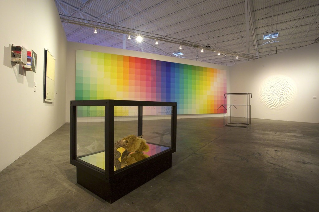 Installation view of Mana Seven, on view at Mana Wynwood Convention Center from November 30–December 4, 2016. Photo: Penn Eastburn. Installation view of Mana Seven, on view at Mana Wynwood Convention Center from November 30–December 4, 2016. Photo: Penn Eastburn.