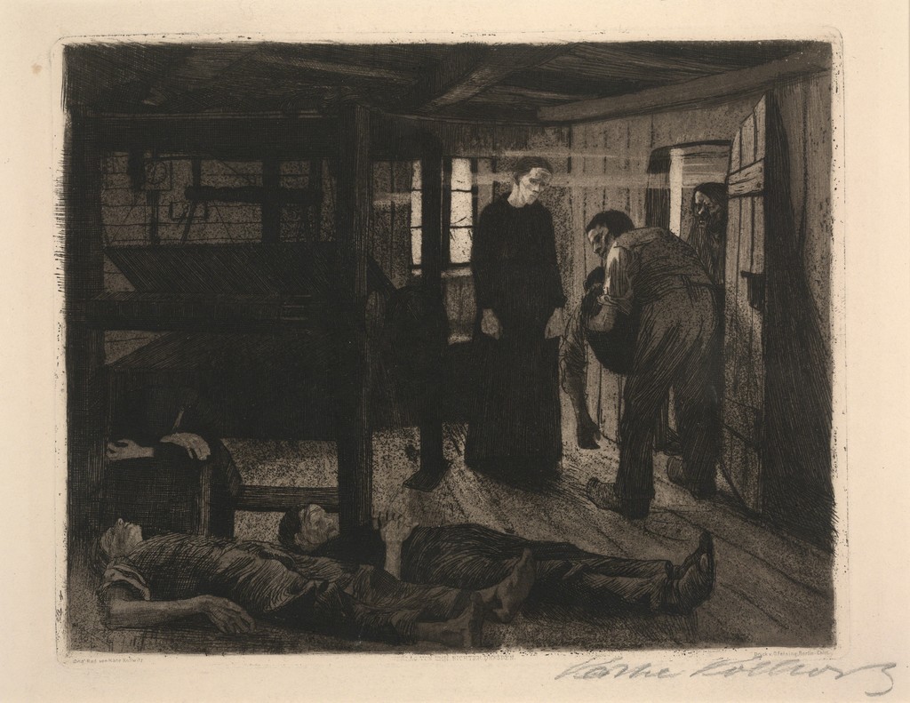 Käthe Kollwitz The End from The Weaver's Revolt (1897