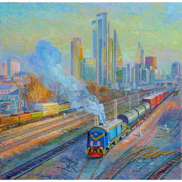Juan del Pozo, ‘Blue Smoke’, 2020, Painting, Oil on canvas, Eclectic Gallery