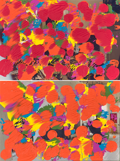 Richmond Burton, ‘Drawing Studio and Studio 2’, 1992, Mixed Media, Acrylic on two C-print photographs, Rago/Wright