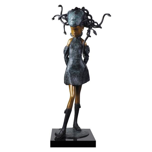 Andrey Ostashov, ‘Schoolgirl’, 2017, Sculpture, Bronze, granite, OSTASHOV sculpture
