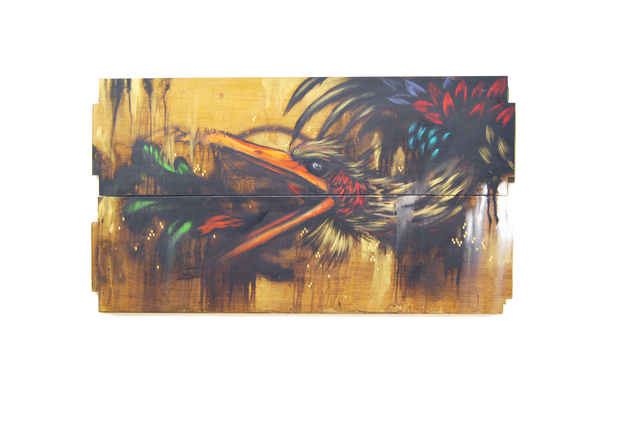 Mateus Bailon, ‘Good News Are Coming’, 2013, Painting, Acrylic on wood, Fousion Gallery