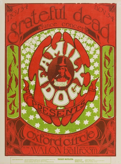 Stanley Mouse, Alton Kelley | Grateful Dead: A U.S. Concert Handbill ...