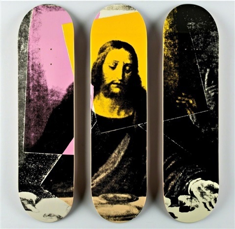 Andy Warhol, ‘ANDY WARHOL "JESUS, THE LAST SUPPER" TRIPTYCH SKATE DECKS’, ca. 2015, Arts Limited