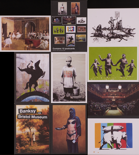 Banksy, ‘Partial set of postcards from Banksy vs. Bristol Museum exhibition’, 2005, Rago/Wright