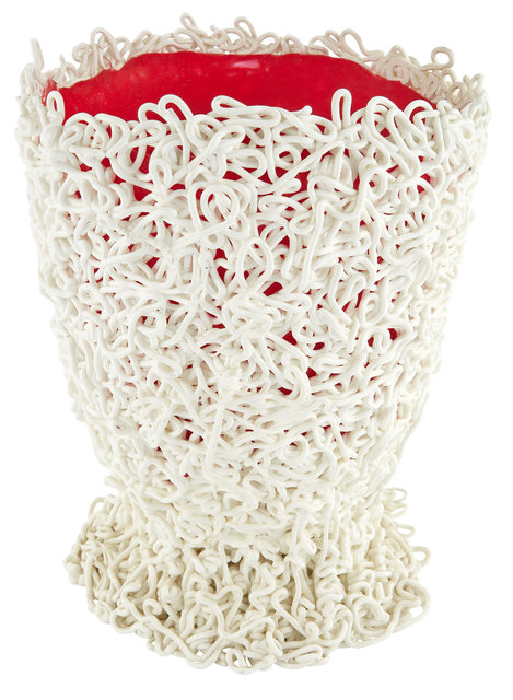 ‘Gaetano Pesce for Fish Design Red and White Polymer Resin 'Spaghetti' Vase’, circa 2005, Design/Decorative Art, Doyle