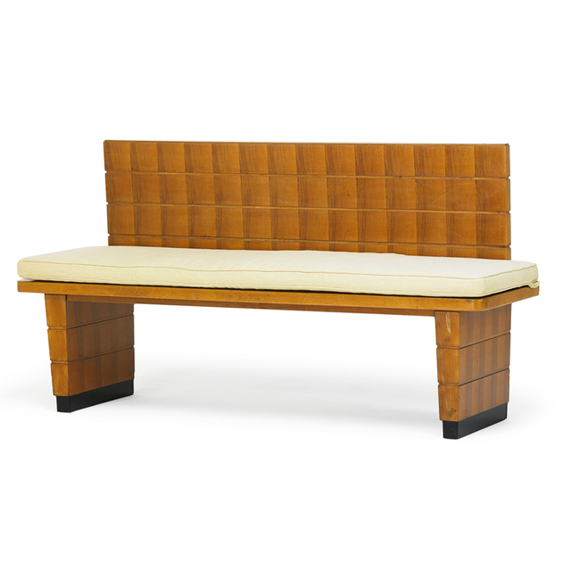 ‘Style Of Eliel Saarinen, Bench’, Mid-20th C., Rago/Wright