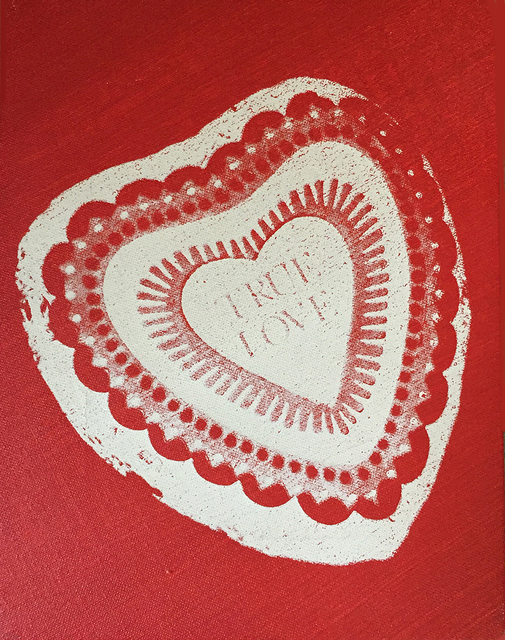 Andy Warhol, ‘Candy Box True Love by Andy Warhol’, 1984, Painting, Acrylic, silkscreen ink and diamond dust on canvas, Revolver Gallery