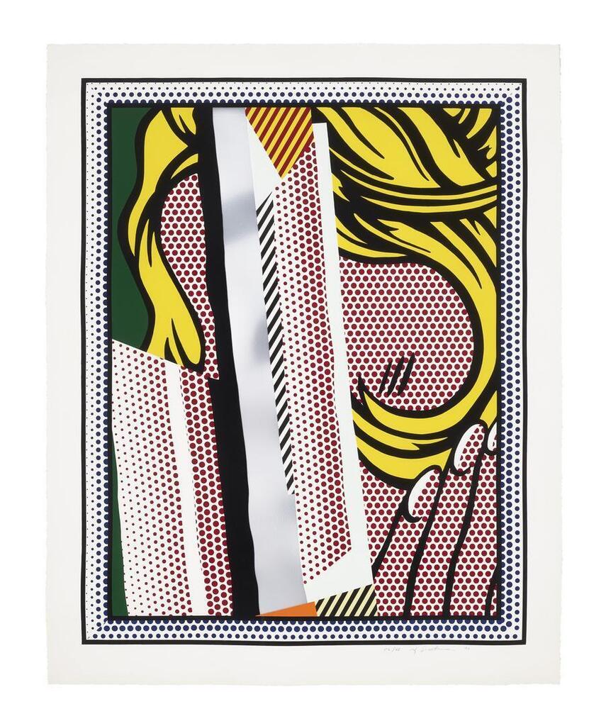 Roy Lichtenstein - Reflections on Hair, from Reflections Series
