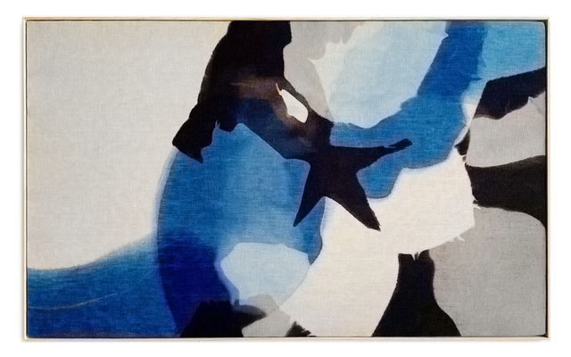Carrie Crawford, ‘It Doesn't End Here’, 2020, Painting, Indigo, logwood, oak gall, acorn, iron, and black walnut dye on linen, Uprise Art