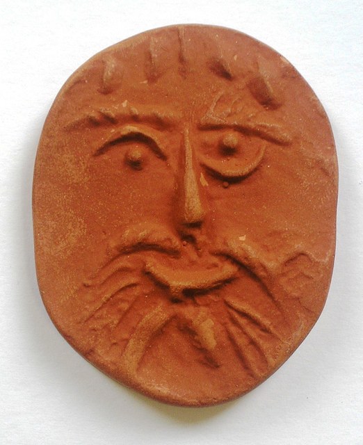 Pablo Picasso, ‘Face’, 1954, Sculpture, Red earthenware clay, oval medallion, Nicholas Gallery