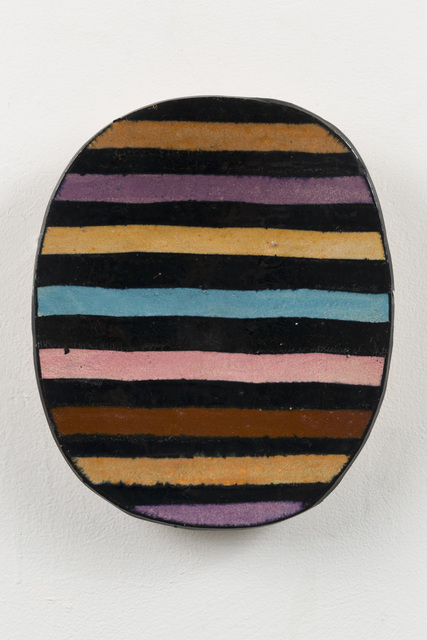 Jun Kaneko, ‘Untitled, Wall Slab’, 1982, Sculpture, Hand built glazed ceramic, Edward Cella Art and Architecture